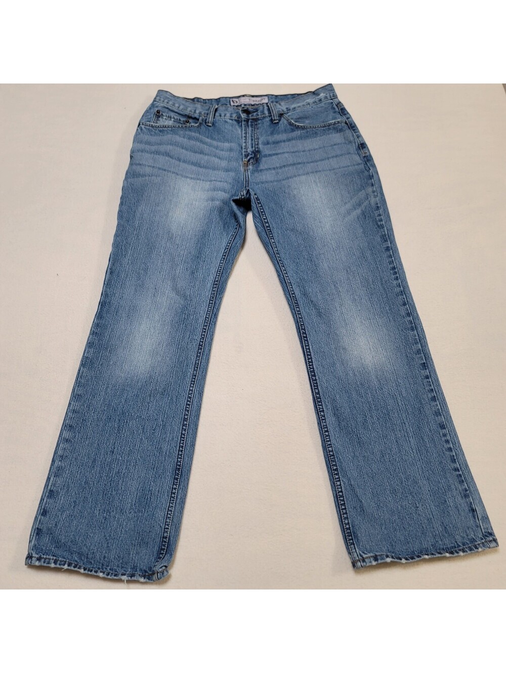 Bullhead Straight Light Wash Blue Denim Jeans Size 34x30